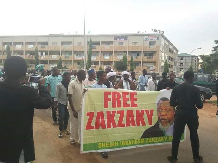 free zakzaky in abuja on tuesday 28th august 2018
